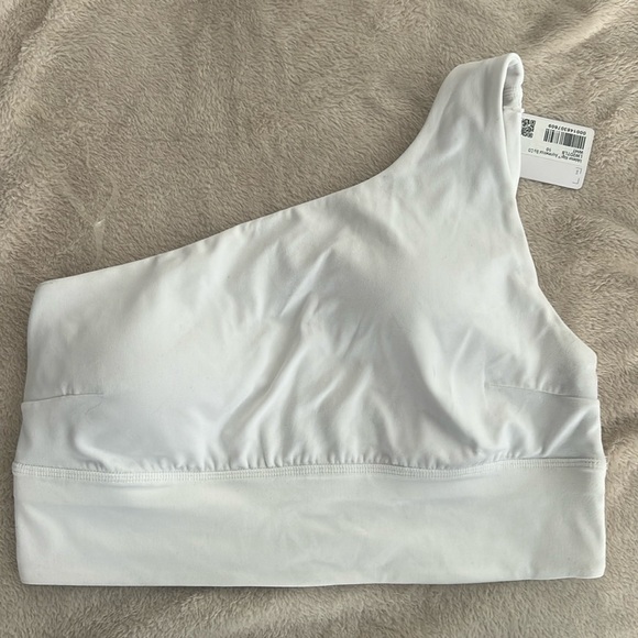 Lululemon Asymmetrical Bra C/D - Size 10, White - Picture 1 of 4